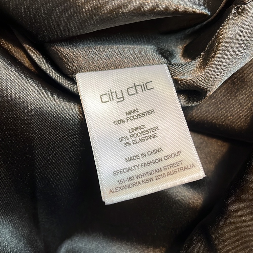 City Chic Rose Shadows Dress XS/14 - Picture 14 of 16